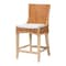 Bali & Pari Derris Natural Rattan Counter Stool, Light Honey 262-14297-ZORO - alternate 1