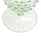 Martha Stewart 6 Piece 14.2 Ounce Clear Glass Hobnail Goblet Drinkware Set in Green 120571.01 - alternate 3