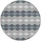 Homeroots 8' Gray Black And Green Round Geometric Washable Indoor Outdoor Area Rug 597904 - alternate 6