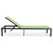 Leisuremod Marlin Patio Chaise Lounge Chair with Black Aluminum Frame, Green, 2PK MLBL-77G2 - alternate 6
