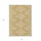 Homeroots 3' X 5' Gold And Ivory Geometric Washable Indoor Outdoor Area Rug 598568 - alternate 9