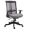 We'Re It Mesh it, Twyst Series Flex Mesh Task Chair with Grey Seat, Adjustable Arms, Seat Slide, and Black Frame EM5225AM-GRY - alternate 1