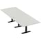 Skutchi Designs 12ft Rectangular Conference Table With Power | Harmony Series | 12 Person Meeting Room Table HAR-REC-48x144-T.BK-U779-NA - alternate 1