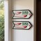 Homeroots Set of Two Black Red And White Ski Lessons Metal Hanging Wall Decor, 2PK 634274 - alternate 3