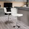 Simple Deluxe Bar Stools Set of 2, Armless Hydraulic Kitchen Height Counter Bar Stools, PU Leather Adjustable Swi 3A88CHAIR8100WHT02 - alternate 5