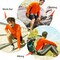Protectx Long Sleeve T-Shirt, 92% Polyester, 8% Spandex, Orange, Black, M, 2 PK HV-LTT145-ORBK-M-02 - alternate 7