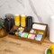 Happimess Bambury 18"W x 9.5"D x 6.5"H Minimalist Handcrafted Bamboo Cup and Condiment Station, Brown CCS1000B - alternate 4