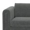 Homeroots 84" Dark Gray Fabric Sofa With Walnut Legs 641132 - alternate 6
