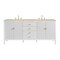 James Martin Vanities Myrrin 72" Vanity, Bright White, w/ 3 CM Tajnar Eclos Top 485-V72-BW-3TJR - alternate 1
