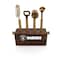 Picnic Time Family Of Brands NFL Las Vegas Raiders Sidecar 5-Piece Bar Tool Set, (Acacia Wood) 672-05-508-237-2 - alternate 1