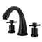 Kingston Brass Two-Handle Deck Mount Roman Tub Faucet, Matte Black KS2360DX - alternate 1