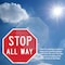 Signmission Stop All Way, 6 Inch X 6 Inch, Plastic Sign OC-P-6-9 - alternate 5