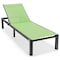 Leisuremod Marlin Patio Chaise Lounge Chair with Black Aluminum Frame, Green, 2PK MLBL-77G2 - alternate 7