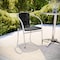 Flash Furniture Contemporary Restaurant Stack Chair, Aluminum and Black Seat, Black Back, 21.75 W 22" L 29 H TLH-020-BK-GG - alternate 14