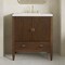 James Martin Vanities Myrrin 30" Single Vanity, Mid-Century Walnut w/ 3 CM White Zeus Silestone Top 485-V30-WLT-3WZ - alternate 9