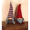 Homeroots 30" Red Fabric Christmas Sitting Gnome Tabletop Sculpture 397140 - alternate 4