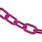 Mr. Chain 2" x 50' Magenta Heavy Duty Plastic Safety Chain 51018-50 - alternate 1