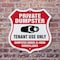 Signmission Private Dumpster Shield Sign Tenant Use, 6 Inch X 6 Inch, Plastic Sign SHI-P-6-438 - alternate 4