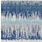 Homeroots 8' X 10' Blue Gray And Ivory Striped Washable Indoor Outdoor Area Rug 598331 - alternate 6