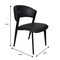 Leisuremod Aspen Collection Modern Dining Chair Black Frame in Black, 4PK ACBL51BL4 - alternate 9