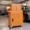 Homeroots Set of Two Orange Multi-Tier Steel Rolling Cabinet With Lid, 2PK 714593 - alternate 5