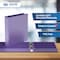 Davis Group Easyview Premium, Round Ring, Customizable, View Binder, (Purple, 1.5"), PK6 8412-69-06 - alternate 7