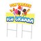 Signmission Fun Treats Ice Cream Die Cut Yard & Stake plastic window, 2436-Fun Treats Ice Cream C-DC-2436-DS-Fun Treats Ice Cream19 - alternate 1