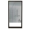 Homeroots 18" Black Wood Floating Single Door Bathroom Vanity And Medicine Cabinet With Mirror 543600 - alternate 1