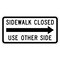 Sign Solutions Usa Traffic Sign, 24 in Width, Aluminum Sign, Horizontal Rectangle DUS10DWT2412R9-10R - alternate 1