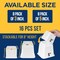 Lifemaster Furniture Riser Set, Non-Slip Design for Bed, Chair, Sofa, Desk, White, 16PK LMBEDWHT16 - alternate 3