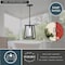 Vaxcel Blackwell Cage Frame 1 Light Black Outdoor Pendant Lantern Clear Glass T0609 - alternate 6