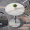 Flash Furniture 24" Round Outdoor Tabletop, White Faux Marble, Seamless Surface Technology, 18" Round Silver Base ST-RD24-WHMAR-TR18S-GG - alternate 6