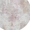 Homeroots 8' Ivory Light Purple And Gray Round Damask Washable Indoor Outdoor Area Rug 596389 - alternate 5