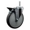 Service Caster 6 Inch Thermoplastic  Rubber Wheel Swivel 58 Inch Threaded Stem Caster with Brake SCC SCC-TS20S614-TPRB-PLB-58212 - alternate 1
