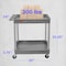 Luxor Utility Cart - Large Tub Cart - Two Shelves - Gray TC11-G - alternate 11