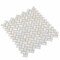 Apollo Tile Powder White 10.6 in x 11.2 in Shell Polished Floor and Wall Mosaic Tile 16.49 sqft/case, 20PK APLSMA88005A - alternate 4