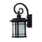 Homeroots XL Antique Bronze Frosted Linen Glass Lantern Wall Light 398627 - alternate 1