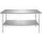 Amgood 30 in. x 72 in. All Stainless Steel Work Table, 35in. Height Commercial Prep Table with AMG WTSS-3072-Z - alternate 7