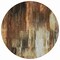 Homeroots 8' Round Chocolate Round Abstract Washable Non Skid Indoor Outdoor Area Rug 563597 - alternate 5