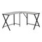 Homeroots 55" Gray and Black L Shape Computer Desk 376541 - alternate 9