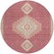 Homeroots 8' Blush Gray And Beige Round Oriental Washable Indoor Outdoor Area Rug 598390 - alternate 5