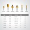 Powertec Carbide Tipped Router Bit Set, 1/2" and 1/4" Shank Router Bits, 10-Piece 73010 - alternate 4