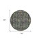 Homeroots 8' Fern Green Purple And Teal Blue Round Medallion Washable Indoor Outdoor Area Rug 589268 - alternate 7