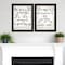 Homeroots Set Of Two Great Love 1 Black Framed Print Wall Art, 2PK 405967 - alternate 3