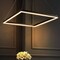 Jonathan Y Nero 23.63" Square Contemporary Modern Metal Integrated LED Pendant Light, Black JYL7105A - alternate 8