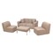 Deko Living 4 Place Seating  Brown Compressed Foam Sectional Sofa and Ottoman Set CIF50117 - alternate 4
