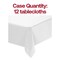 Smarty Had A Party 50" x 108" White Rectangular Linen-Like Tablecloths (12 Tablecloth), 12PK 813272-CASE - alternate 4
