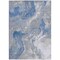 Homeroots 5' X 8' Blue And Ivory Abstract Washable Indoor Outdoor Area Rug 617621 - alternate 7