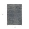Homeroots 8' Runner Gray and Blue Striped Stain Resistant Indoor Outdoor Runner Rug 531664 - alternate 5