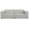 Homeroots 88" Gray Fabric Modular Sofa With Brown Legs 641016 - alternate 1